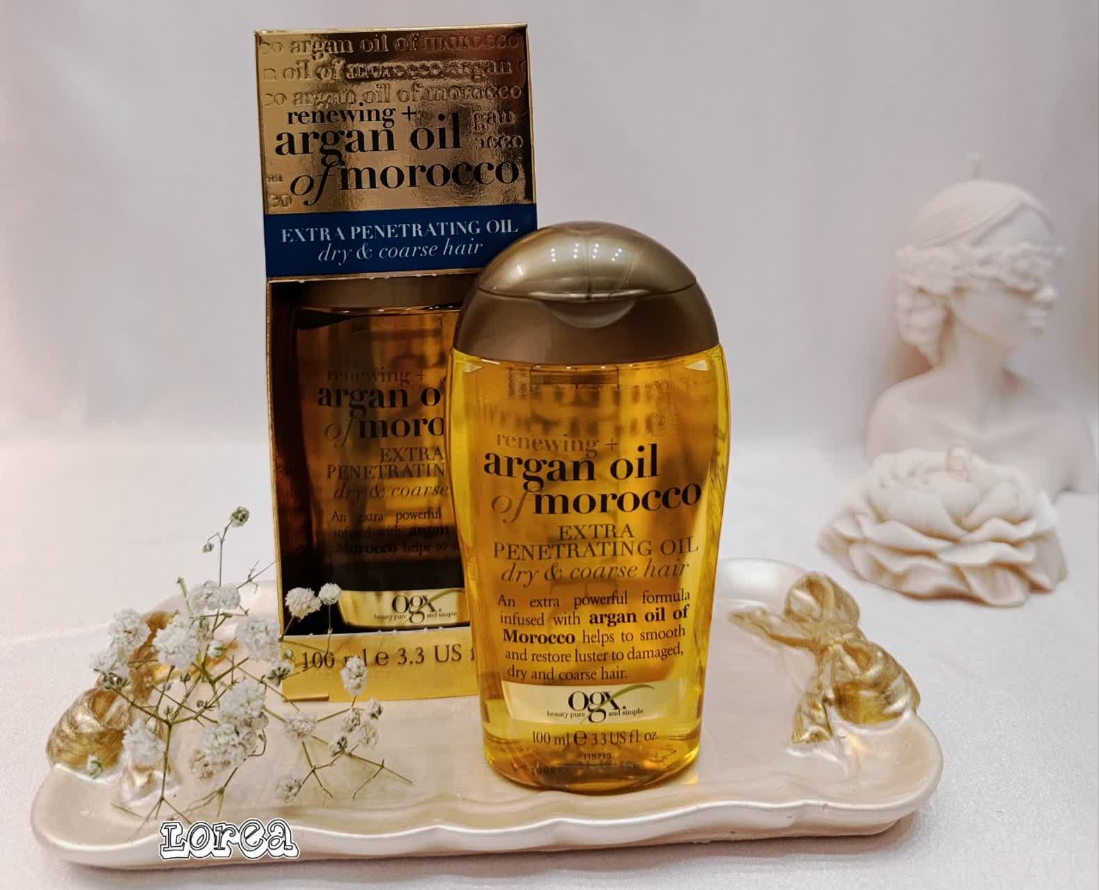 روغن آرگان مو اوجی ایکس OGX اصل حجم 100 میل ( مناسب برای مو های خشک و زبر )