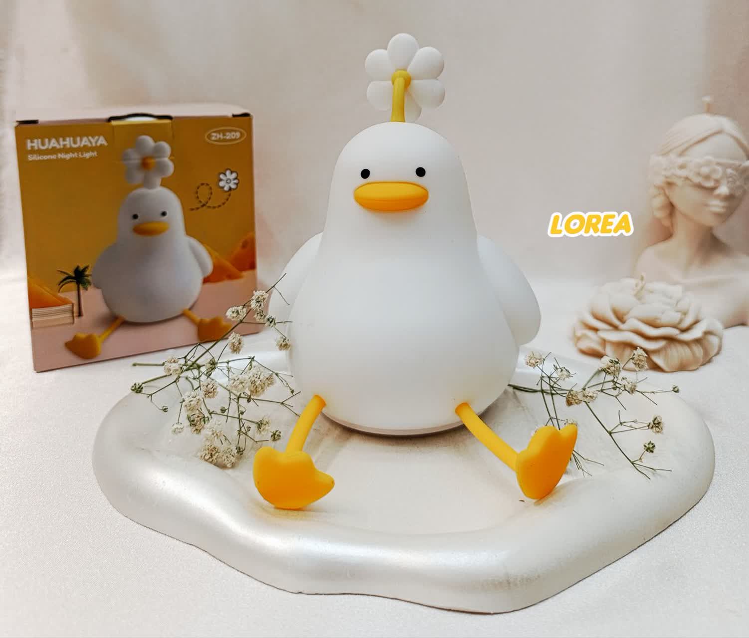 چراغ خواب سیلیکونی و شارژی اردک