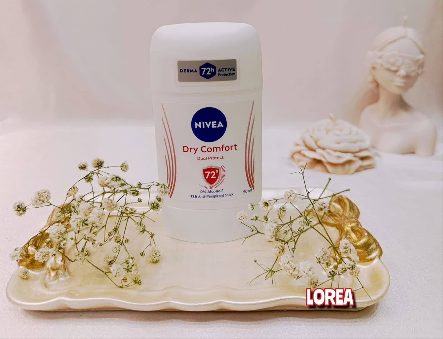 استیک صابونی زنانه نیوا مدل  dry comfort  حجم 50 میل  72 ساعته (اصل )