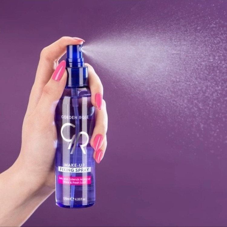 محلول تثبیتکننده آرایش صورت گلدن رس مدل Fresh حجم 120 میلی لیتر اصل