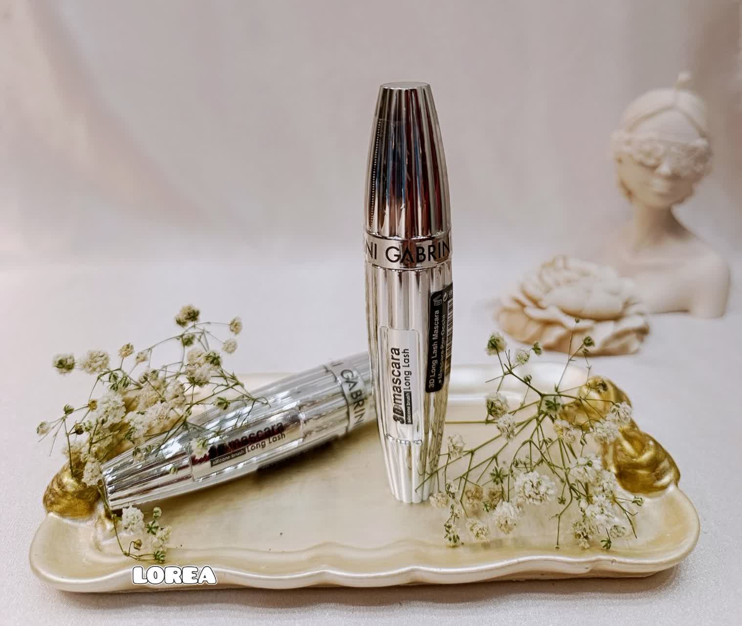 ریمل سه بعدی مخصوص مژه های بلند پوکه نقره ای اصل ترک